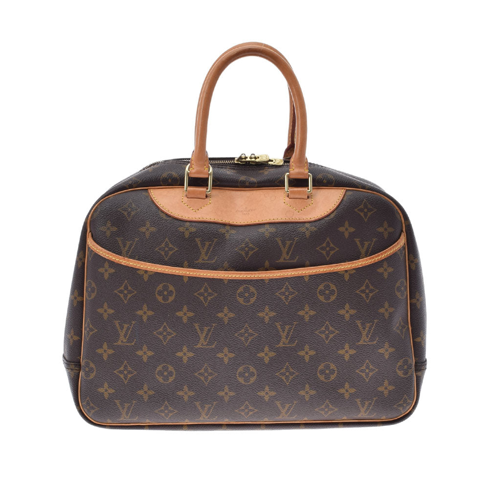 LOUIS VUITTON ルイヴィトン モノグラム ドーヴィル ブラウン M47270 ユニセックス モノグラムキャンバス ハンドバッグ Bランク 中古 