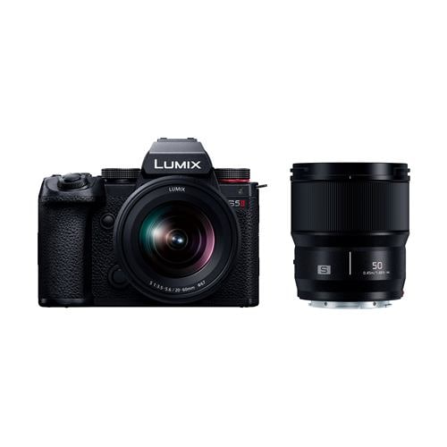 【推奨品】Panasonic DC-S5M2W LUMIX S5II ミラーレス一眼カメラ ダブルレンズキット ブラック DCS5M2W