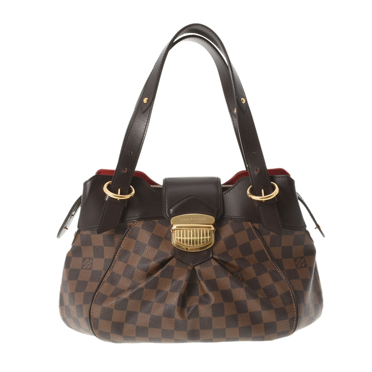 LOUIS VUITTON ルイヴィトン ダミエ システィナPM ブラウン N41542 レディース ダミエキャンバス ハンドバッグ Bランク 中古 