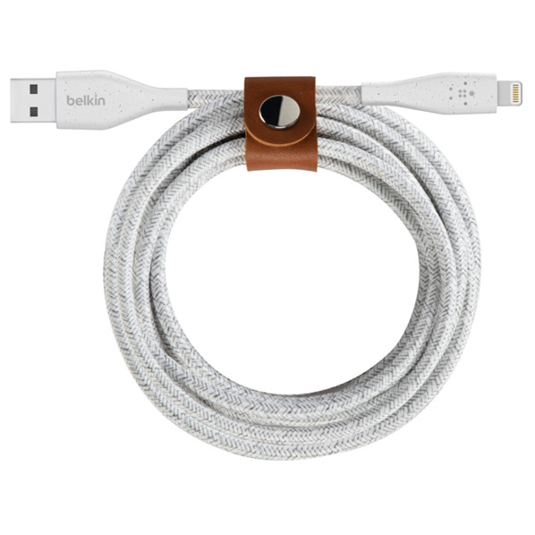 BELKIN DuraTek Plus USB-A to ライトニングケーブル(3m) ホワイト F8J236BT10-WHT