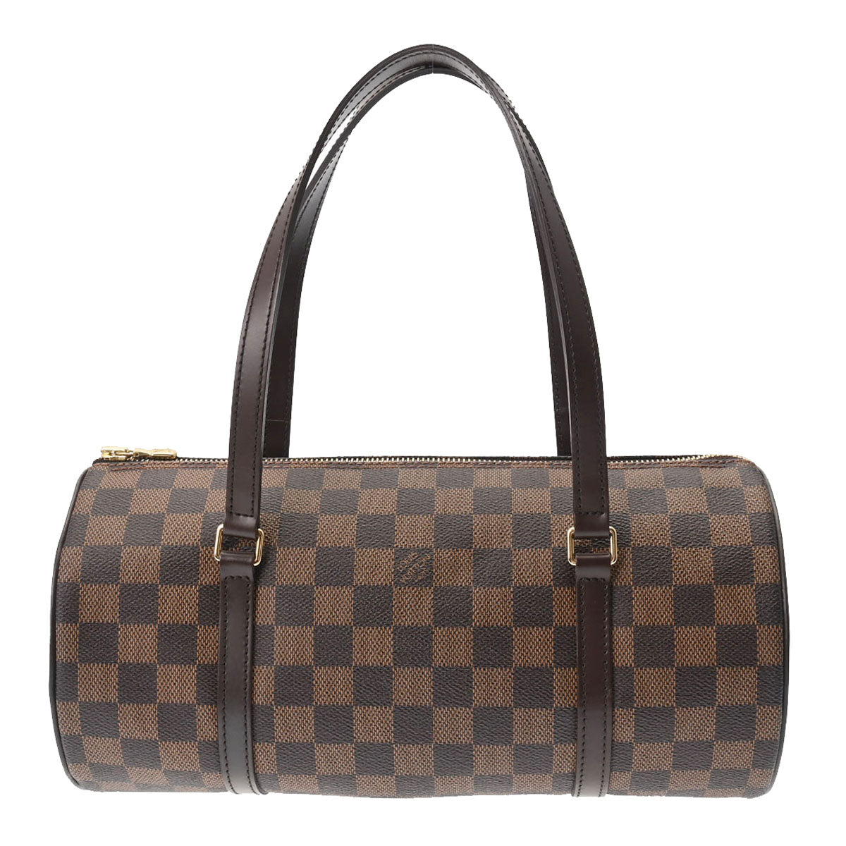 LOUIS VUITTON ルイヴィトン ダミエ パピヨン GM ブラウン N51303 レディース ダミエキャンバス ハンドバッグ Aランク 中古 