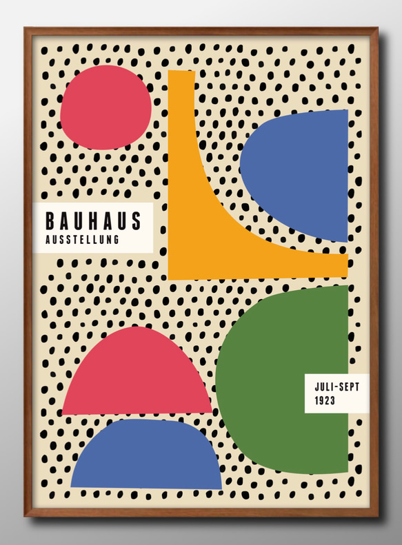 8932■ポスター アート 絵画『バウハウス　BAUHAUS』北欧 A3 イラスト デザイン マット紙