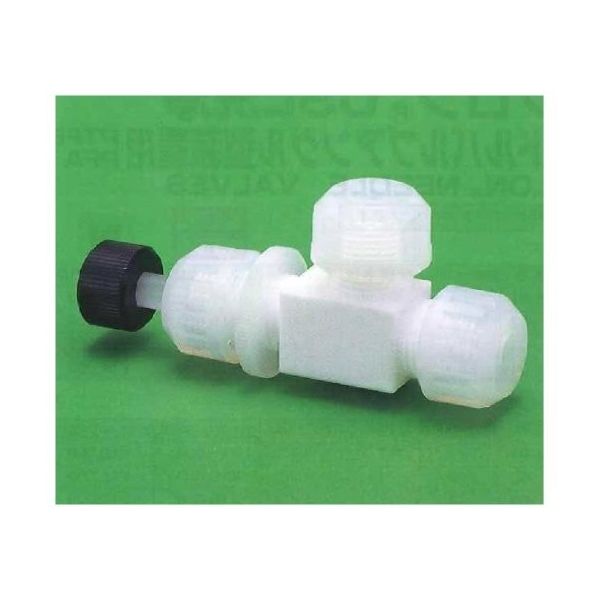 ユニバーサル USLーPTFE ニードルバルブ アングル型 10φ 00U-189-03N 1個 62-7085-73（直送品）