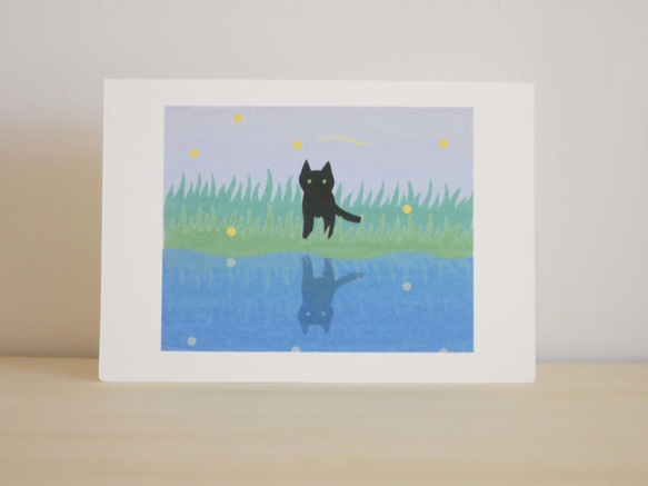 Greeting Card 3枚セット/G6_猫と蛍