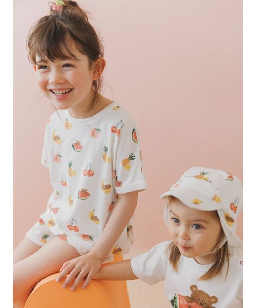 gelato pique Kids＆Baby/【接触冷感】【KIDS】フルーツアニマル柄ショートパ･･･