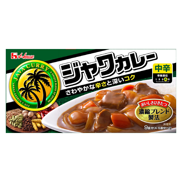 ハウス食品 ジャワカレー 中辛大 185g F851727