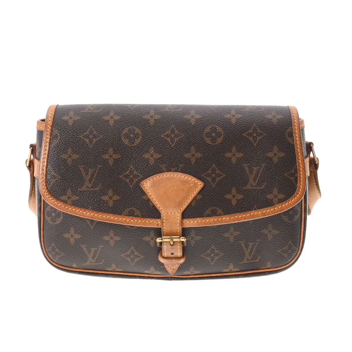 LOUIS VUITTON ルイヴィトン モノグラム ソローニュ ブラウン M42250 レディース モノグラムキャンバス ショルダーバッグ Bランク 中古 