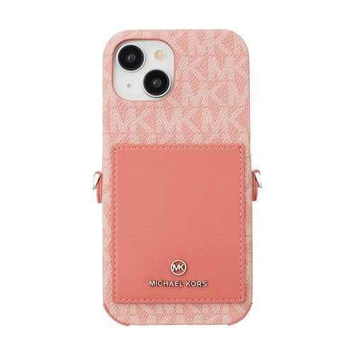 MICHAEL KORS Wrap Case Pocket with Strap for iPhone 15 [ Pink ] MKWSPNKPWIP2361 ピンク