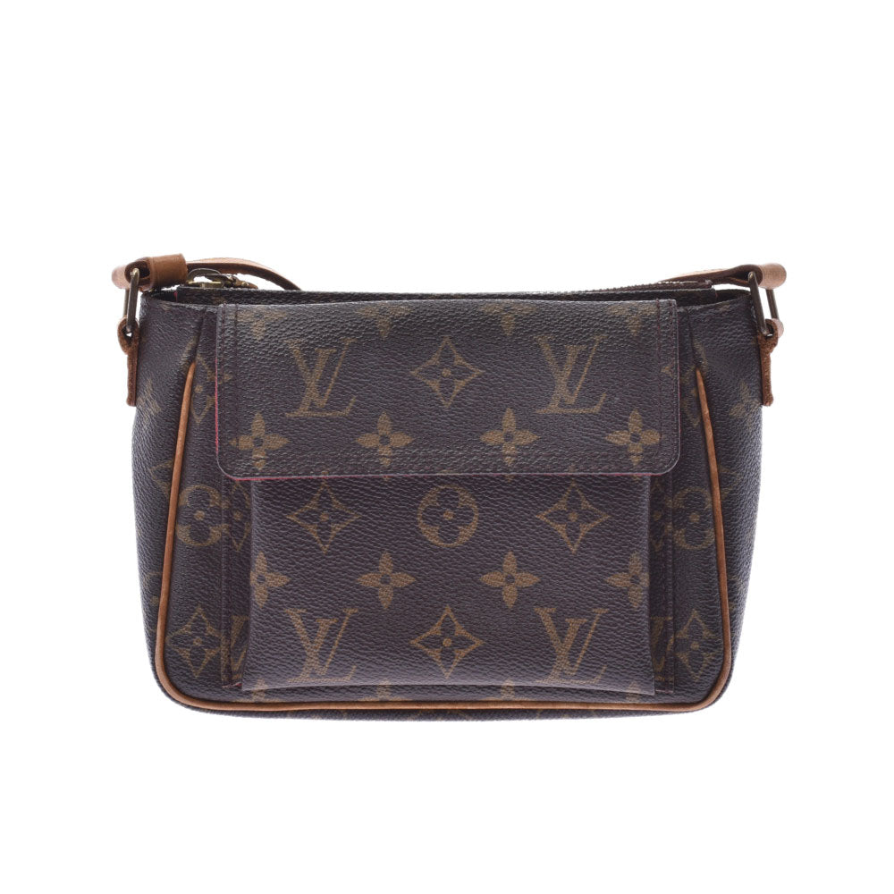 LOUIS VUITTON ルイヴィトン モノグラム ヴィバシテPM ブラウン M51165 レディース モノグラムキャンバス ショルダーバッグ Cランク 中古 