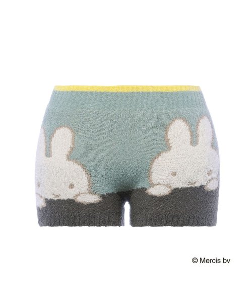 スロギー ミッフィーコラボ あったか ニットパンツ G062　つかまりmiffy(グリーン)