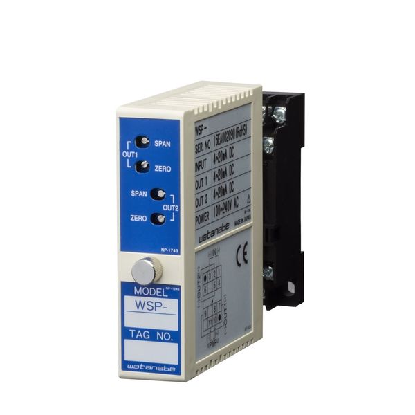 渡辺電機工業 2出力熱電対温度変換器 WSP-THW-E10PA-8T 1台（直送品）