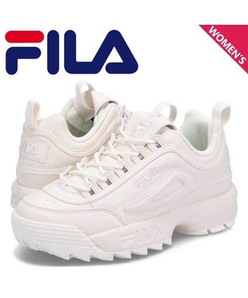 FILA フィラ スニーカー ディスラプター 2 レディース 厚底 DISRUPTOR 2 ベージュ USS23029