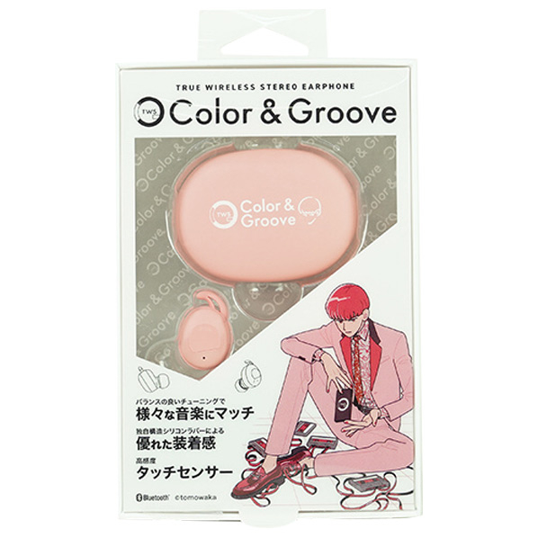 イツワ商事 トゥルーワイヤレスイヤフォン COLOR&GROOVE ピンク KTWE01PK