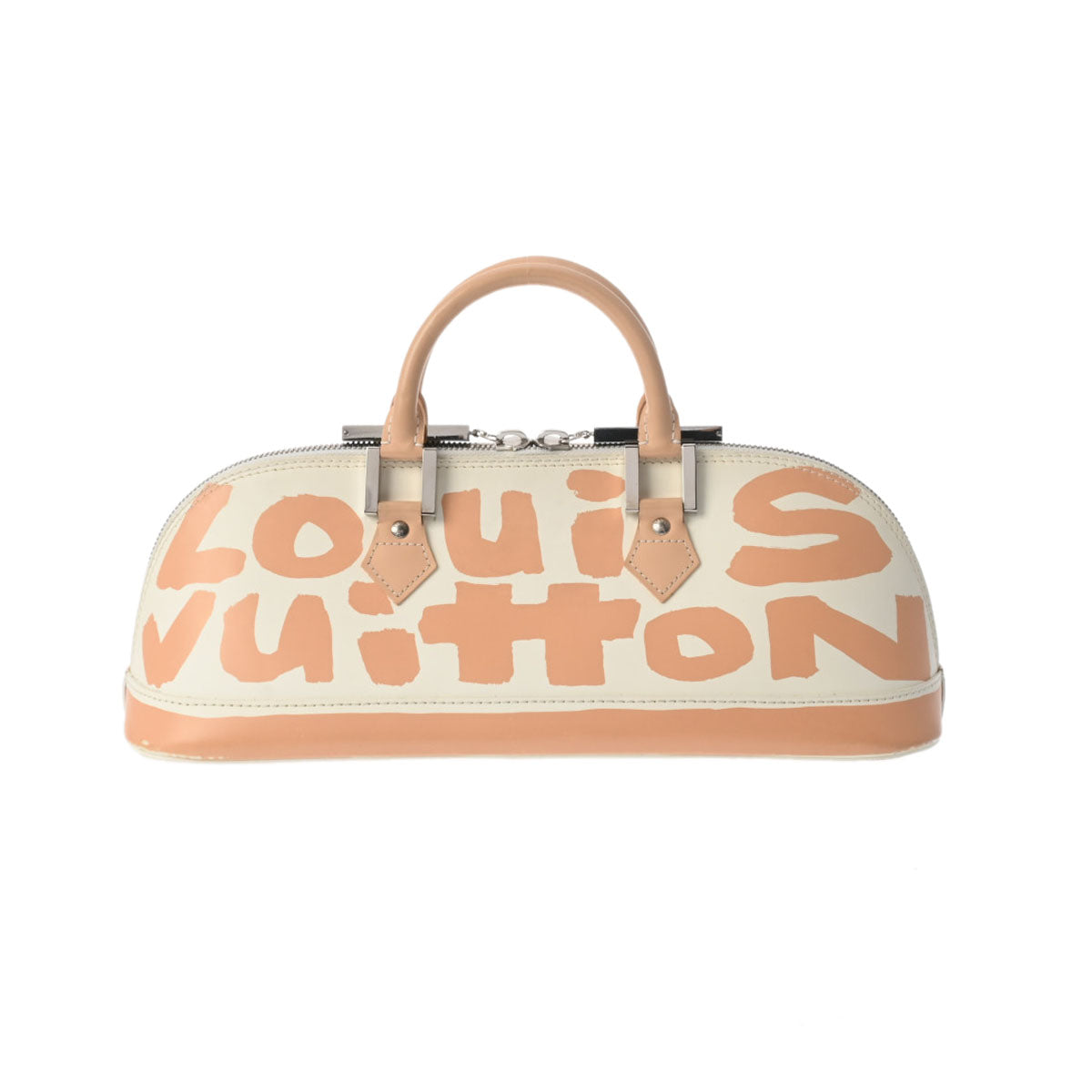 【新年の贈り物】LOUIS VUITTON ルイヴィトン モノグラム グラフィティ アルマ ホリゾンタル ベージュ M92176 レディース レザー ハンドバッグ Bランク 中古 