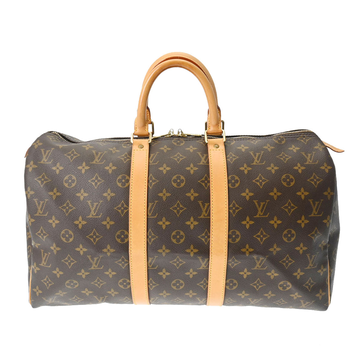 LOUIS VUITTON ルイヴィトン モノグラム キーポル 45 ブラウン M41428 ユニセックス モノグラムキャンバス ボストンバッグ Bランク 中古 