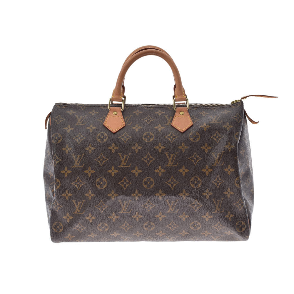 LOUIS VUITTON ルイヴィトン モノグラム スピーディ35 ブラウン M41524 ユニセックス モノグラムキャンバス ハンドバッグ Bランク