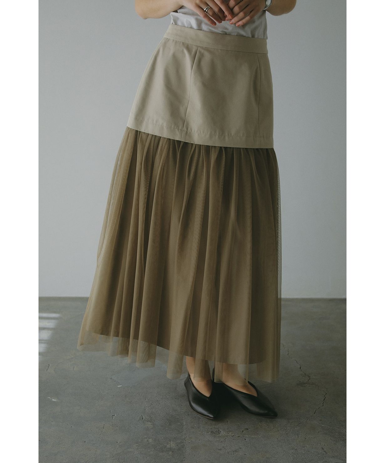 マノフ/CORSET LIKE TULLE SKIRT