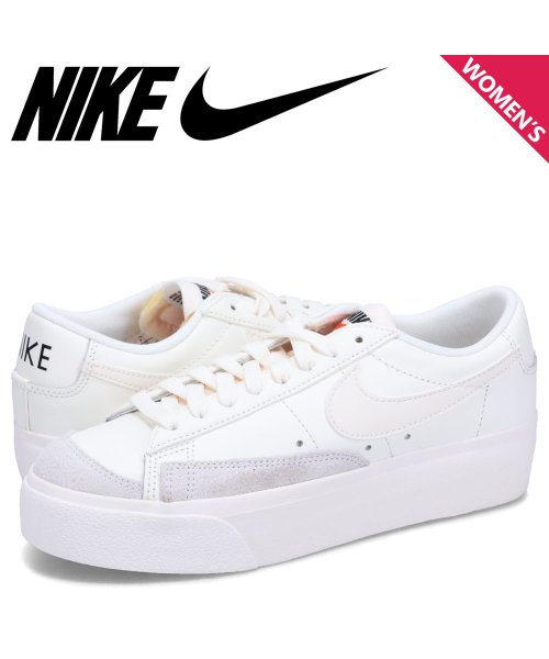 NIKE WMNS BLAZER LOW 77 PLATFORM ナイキ スニーカー ブレーザー ロー プラットフォーム レディース ホワイト 白 DJ0292