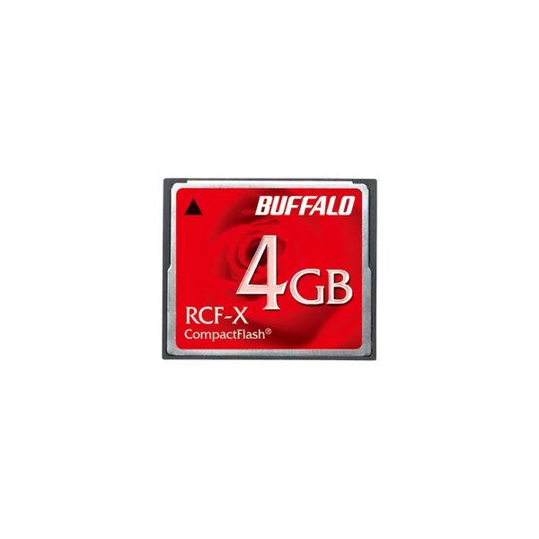 バッファロー　RCF-X4G　コンパクトフラッシュ　ハイコストパフォーマンスモデ　ル　４ＧＢ　１台　（直送品）