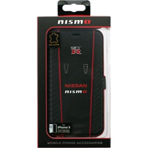 エアージェイ NM-PX-B5 CB ＧＴ－Ｒ ＮＩＳＭＯ Ｃａｒｂｏｎ Ｌｅａｔｈｅｒ Ｂｏｏｋ Ｔｙｐｅ Ｃａｓｅｆｏｒ ｉＰｈｏｎｅ Ｘ nismo（ニスモ）