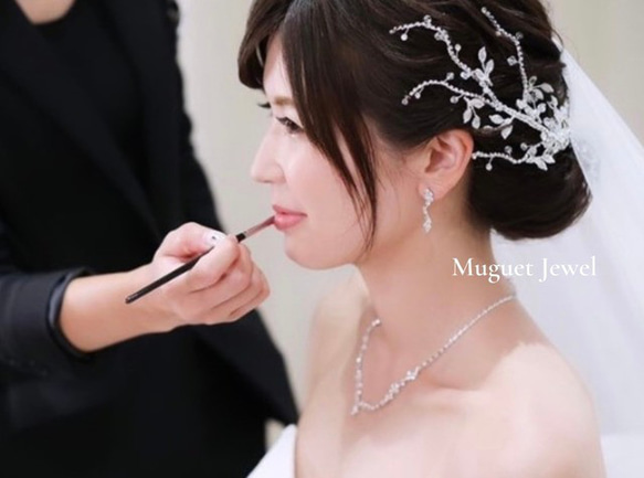 feuille ヘッドアクセサリー ヘッドドレス ヘッドアクセサリーウェディングアクセサリー 結婚式