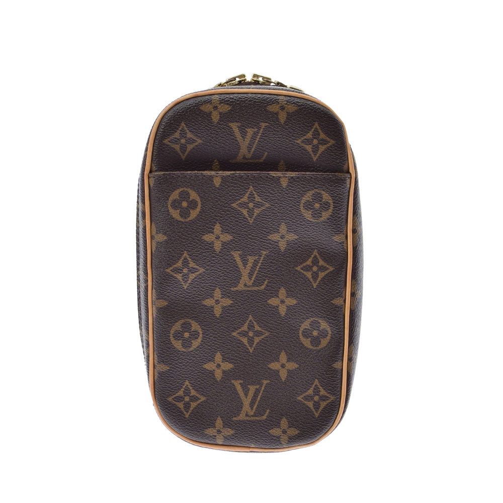 LOUIS VUITTON ルイヴィトン モノグラム ポシェットガンジュ ブラウン M51870 ユニセックス モノグラムキャンバス ボディバッグ ABランク 中古 