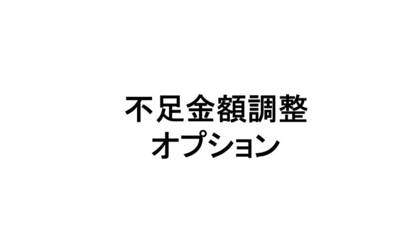 金額調整オプション２