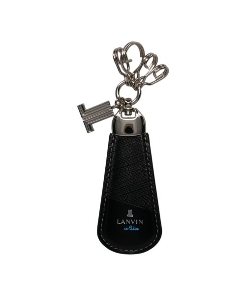 ランバンオンブルー LANVIN en Bleu キーホルダー キーリング メンズ レディース 革 4連 KEY HOLDER ブラック ブルー オレンジ 黒