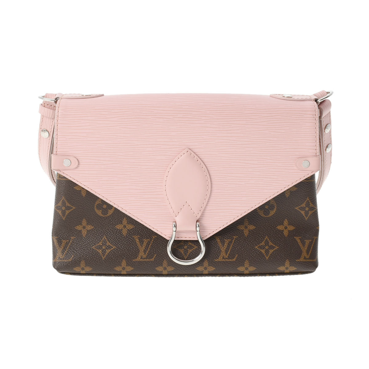 LOUIS VUITTON ルイヴィトン モノグラム サンミシェル ローズバレリーヌ M44033 レディース モノグラムキャンバス エピレザー ショルダーバッグ ABランク 中古 