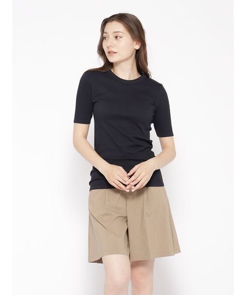 成型 5分袖リブTシャツ LADIES