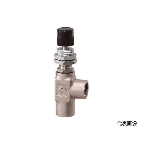 コフロック 精密ニードルバルブ MODEL 2412 SERIES 2412-L-B-1/4-CO2-0.1MPA-50ML/MIN 1個（直送品）