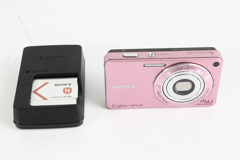 ソニー SONY デジタルカメラ Cybershot W350 ピンク DSC-W350/P 【中古品】