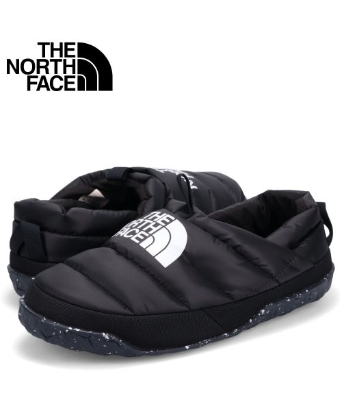 ノースフェイス THE NORTH FACE モックシューズ ルームシューズ スリッポン ヌプシ ミュール 550 メンズ 撥水 NUPTSE MULE ブラッ