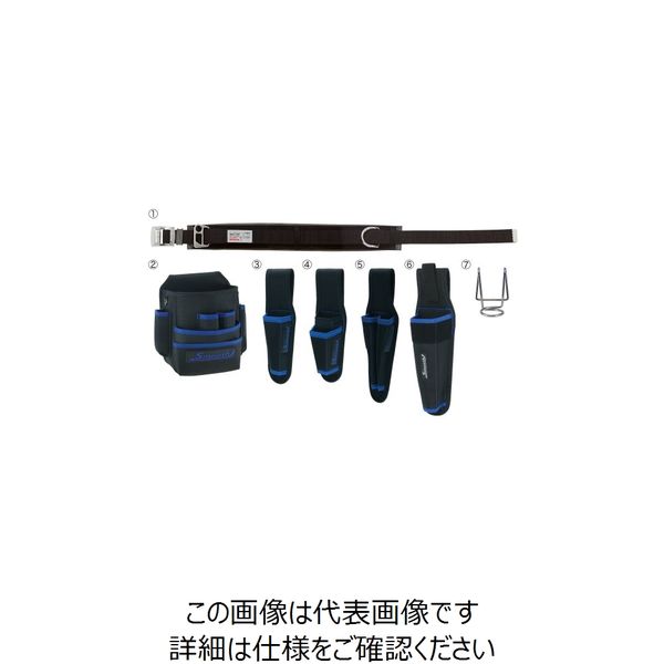 ジェフコム（JEFCOM） デンサン 新人道具7点セット SJT-7SET-A 1個（直送品）