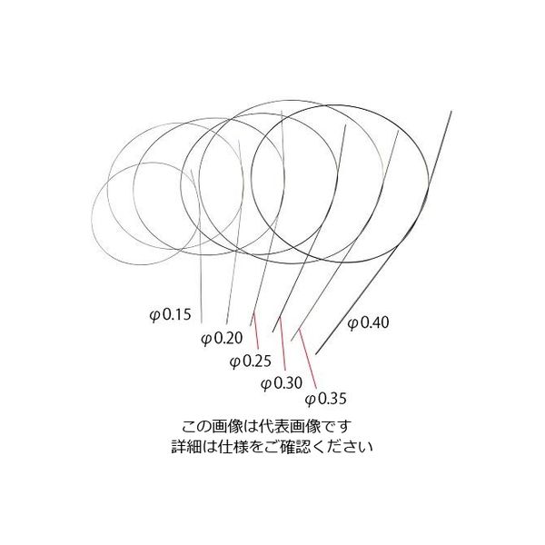 アズワン 超弾性ニッケルチタンワイヤー 1m