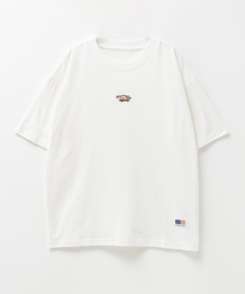 NAVY ネイビー USコットン刺繍Ｔシャツ KMH241007