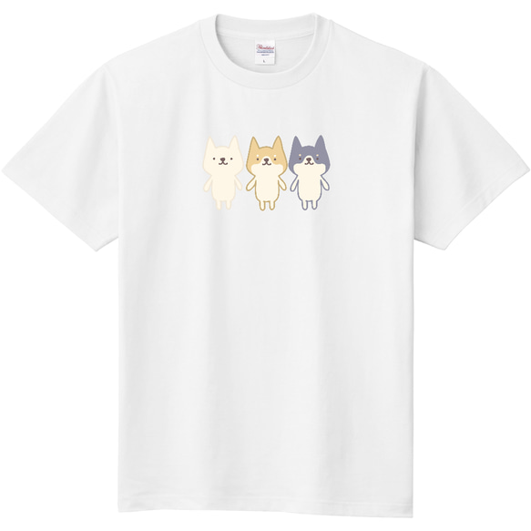 ３色柴ワン(オーダーTシャツ）