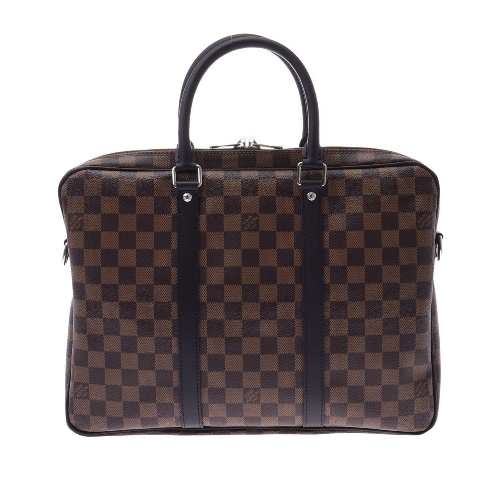 LOUIS VUITTON ルイヴィトン ダミエ PDV PM ブラウン N41466 メンズ ダミエキャンバス ビジネスバッグ 未使用 