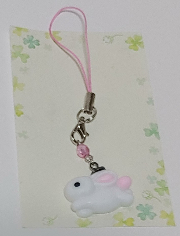 【ハンドメイド】うさぎ キーホルダー