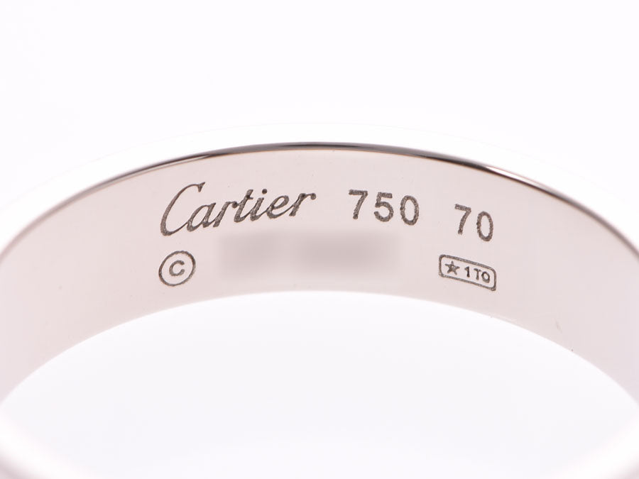 カルティエ ラブリング #70 メンズ レディース WG 10.7g 指輪 Aランク 美品 CARTIER 中古 