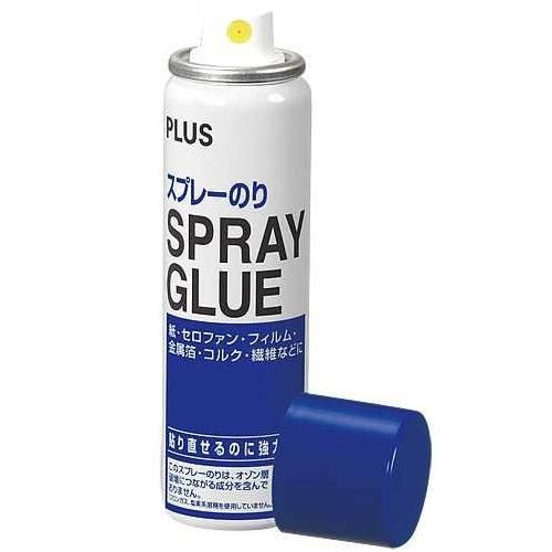 プラス NS-000 スプレーのり(SPRAYGLUE) 80ml 合成ゴム系接着剤