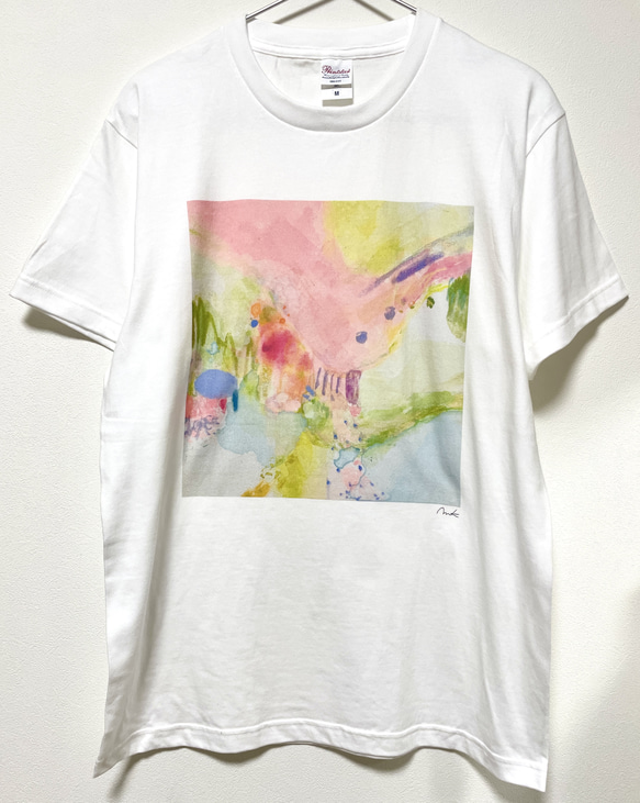 水彩画 アート Tシャツ