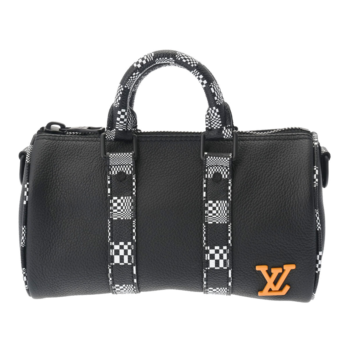 LOUIS VUITTON ルイヴィトン ディストーテッド シティキーポル XS 黒 M80202 ユニセックス レザー ショルダーバッグ 新同 中古 