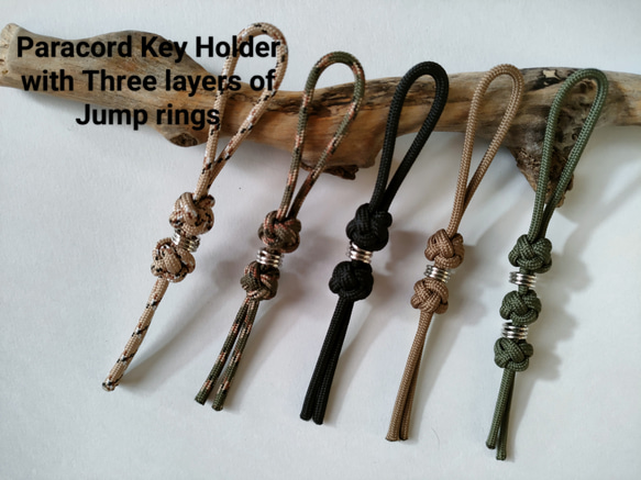 Paracord Key Holder  with Three layers of jump rings