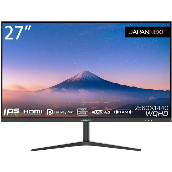 ジャパンネクスト 27インチ ワイド液晶ディスプレイ JN-IPS27WQHDR-C65W 1個（直送品）