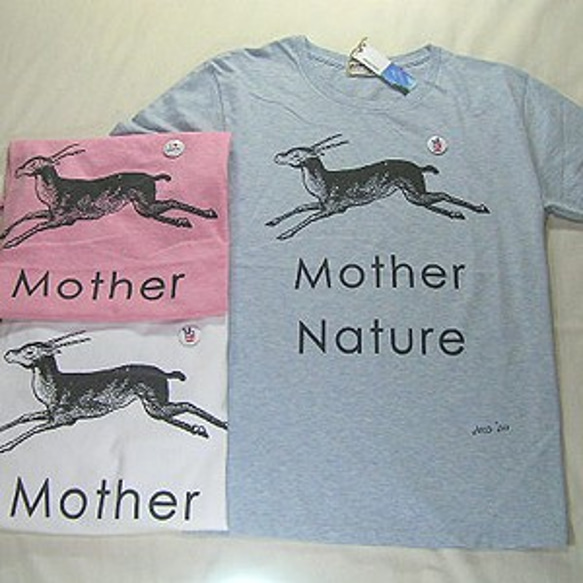 【アウトレット】プリントＴシャツ Mother Nature　A-09026　白　M