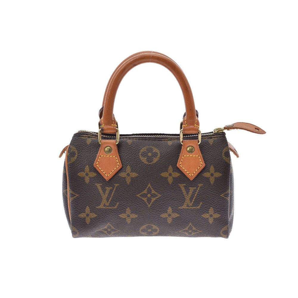 LOUIS VUITTON ルイヴィトン モノグラム ミニスピーディ ブラウン M41534 レディース モノグラムキャンバス ハンドバッグ Bランク 中古 