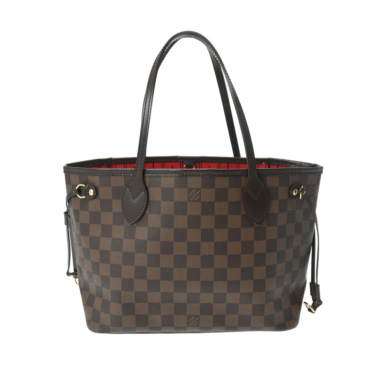 LOUIS VUITTON ルイヴィトン ダミエ ネヴァーフル PM ブラウン N51109 レディース ダミエキャンバス ハンドバッグ Bランク 中古 