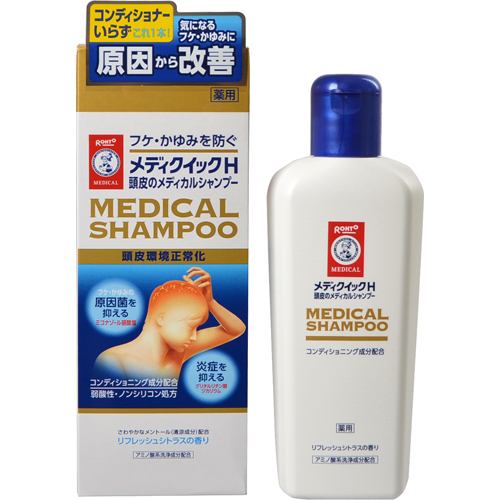 ロート製薬（ROHTO） メンソレータム メディクイックH 頭皮のメディカルシャンプー (200mL) 【医薬部外品】