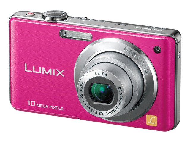 Panasonic デジタルカメラ LUMIX (ルミックス) FS7 ピンク DMC-FS7-P【中古品】